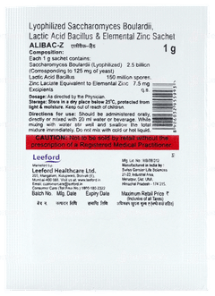 Alibac Z Orange Flavour Sachet 1Gm